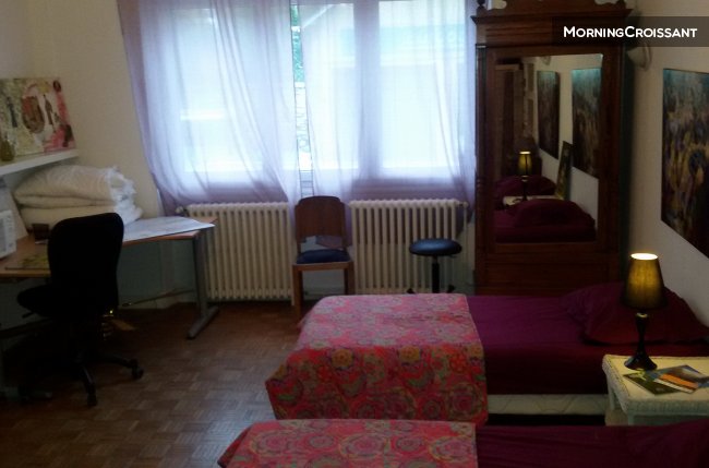 Furnished bedroom in a house