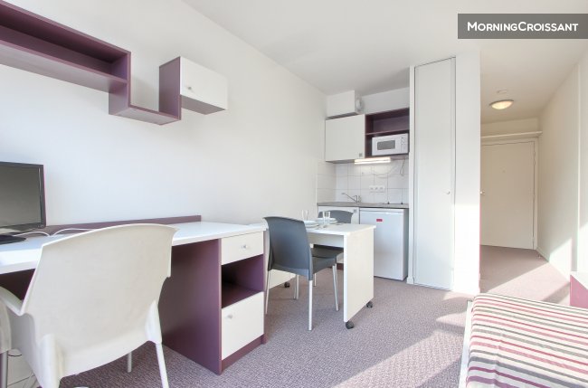 Furnished luminous studio