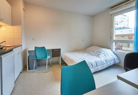 Studio for 2 in Rouen near tramway