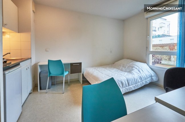 Studio for 2 in Rouen near tramway