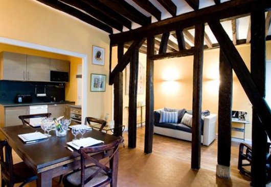 Nice apartment with wooden beams