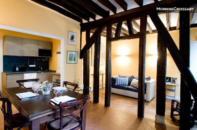 Nice apartment with wooden beams