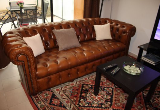 Large studio apartment with garden