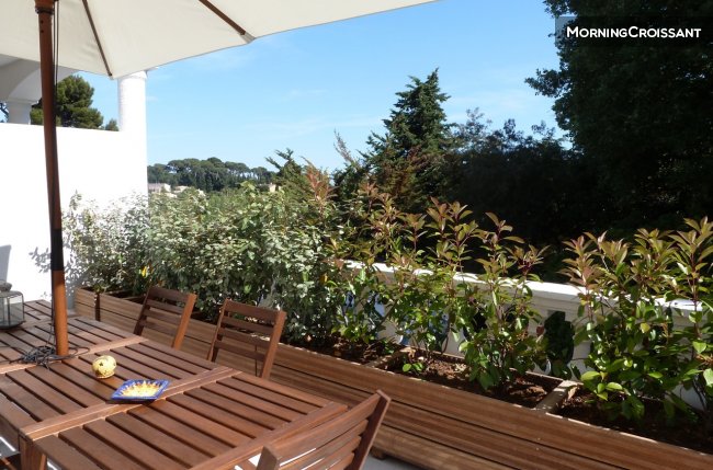 T2, large terrace, heart Cap Brun