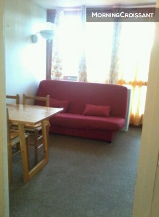 Studio at the ski slopes for 4 pers