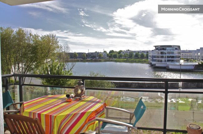 Breakfast overlooking the Lake