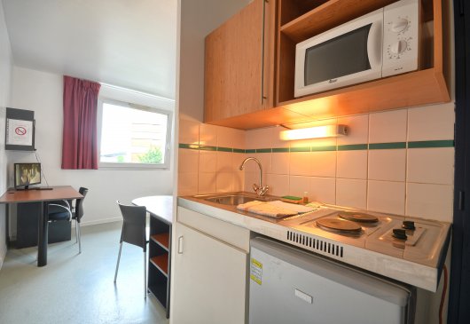 Studio of 18 sq.m. in a residence